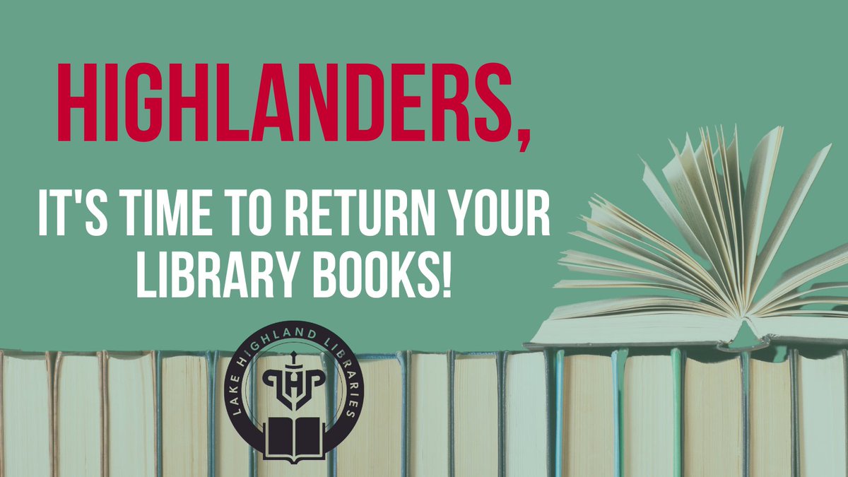 The last day of school is tomorrow, so don't forget to bring your library books back! <a href="/lhpsnews/">Lake Highland Preparatory School</a>