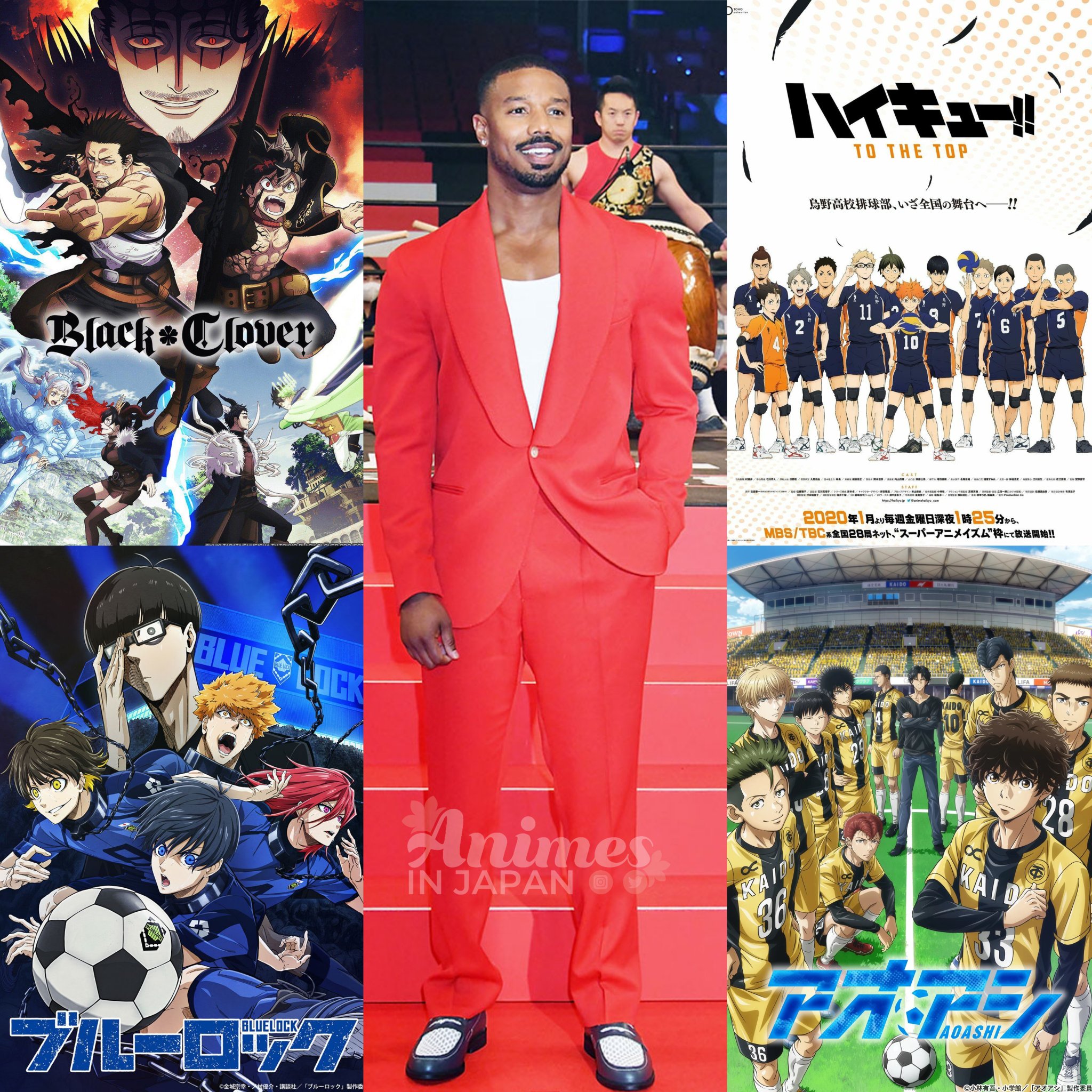 Animes In Japan 🎄 on X: INFO Michael B. Jordan disse que tem gostado  bastante de assistir os animes Black Clover, Blue Lock, AoAshi e  Haikyuu. Para mim, o anime não é