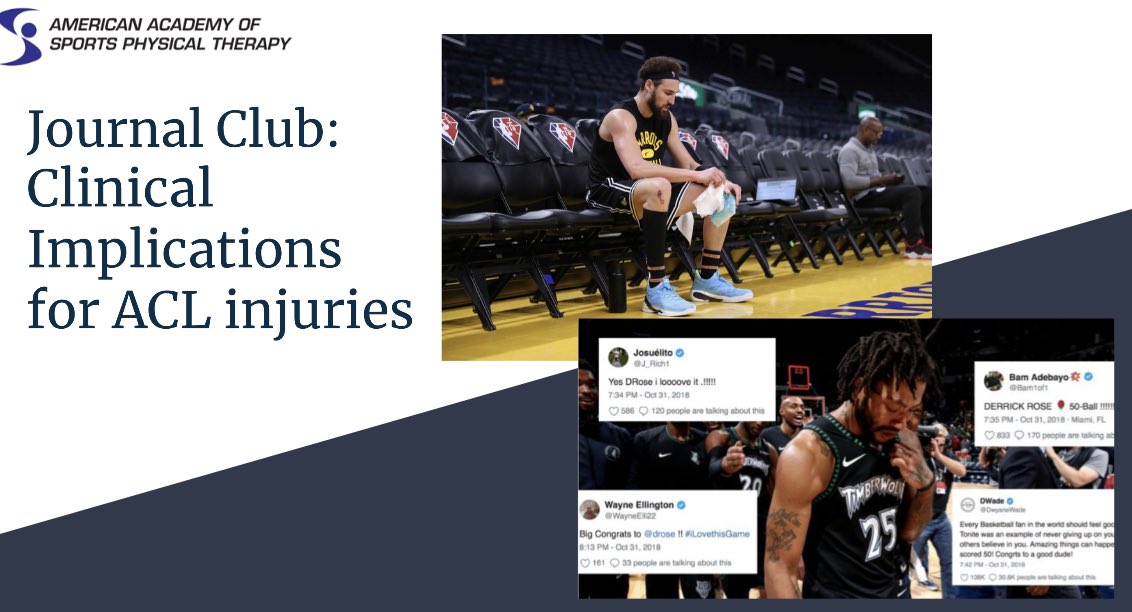 LanserBailey's tweet image. 🗣️ Journal Club Announcement 🗣️

Mark your calendars-this is one you won’t want to miss!  Our annual ACL JC update is in just 2 weeks! 📚 🦵🏼 

JC: Clinical Implications for ACLR
When:  Wed, 5/31 730 CST ⏰ 
Who: expert input from @erikMeira 

Link to be released w/in the week!