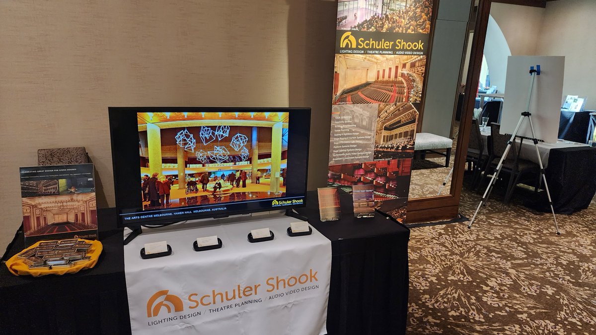 CSprague_SSI's tweet photo. Excited for day 2 of @OPERAAmerica's Opera Conference 2023 to get started!  It's been great to see so many old friends and colleagues already.  Stop by table 25 and say hello! #SSTheatre #SSLighting l https://t.co/tNZB1xaX83