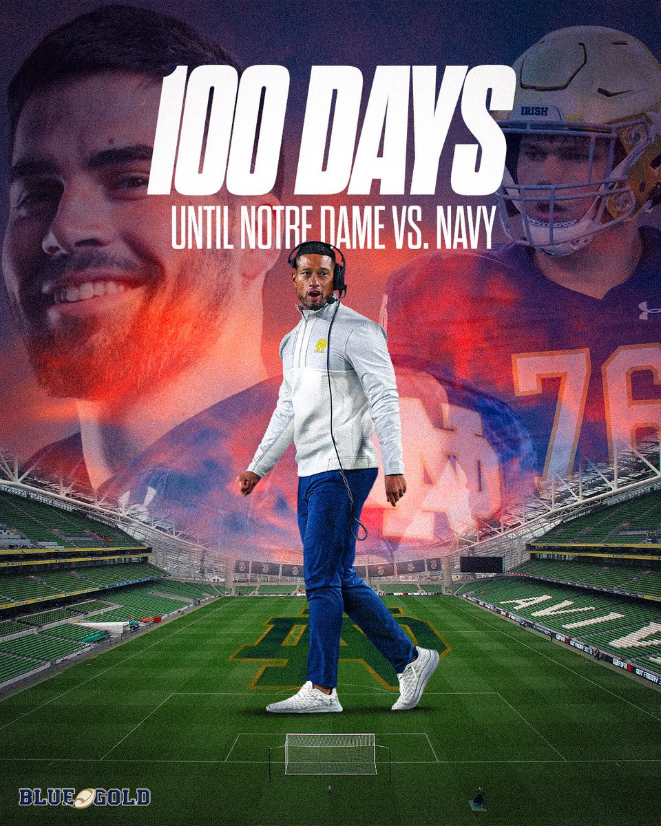 RT @tbhorka: 100 days until Notre Dame football. https://t.co/U9Ie4yX4Mb https://t.co/t6SQoS9vQH