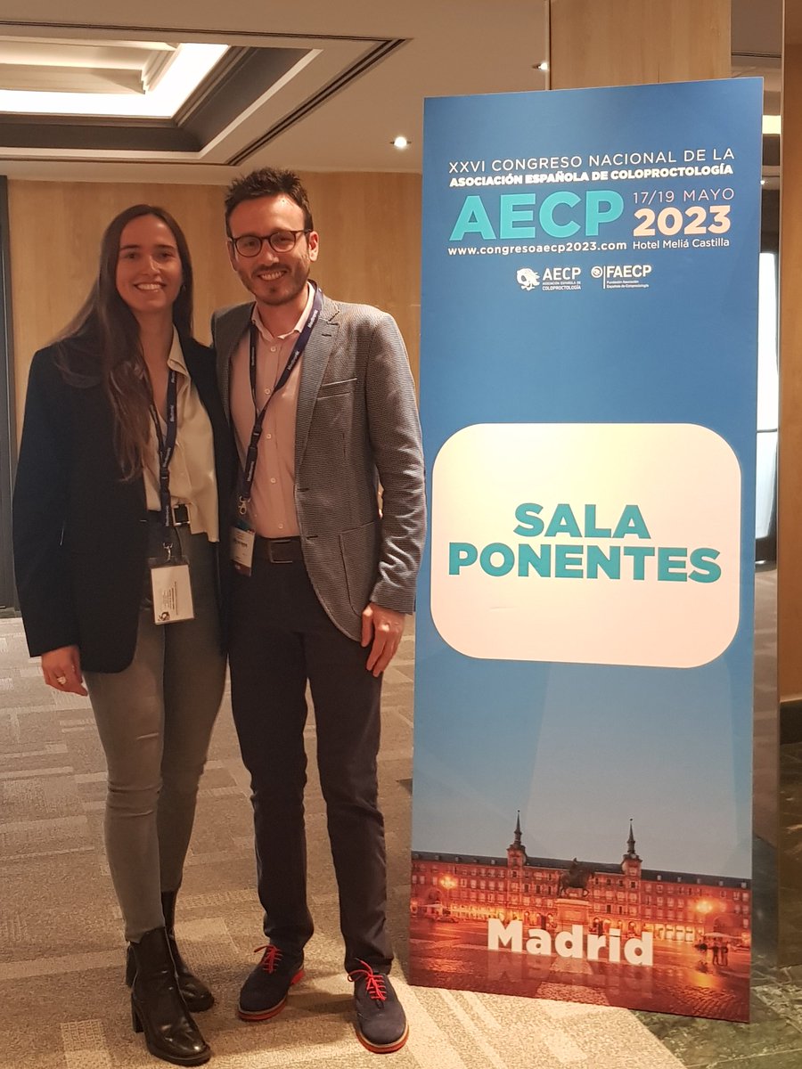 Segundo día: 'reparación de fístula rectovaginal con colgajo gracilis tras cirugía de reasignación de sexo'. #CongresoAECP2023 #AECP2023 #SomosElMarañón
@AECP_FAECP @coloproctoaec @CHgugm @ColoproctoHGUGM @LuismiJ76 @PDujovne @TejedorPat @j_zorritur @MerySanchezRo @evalleh