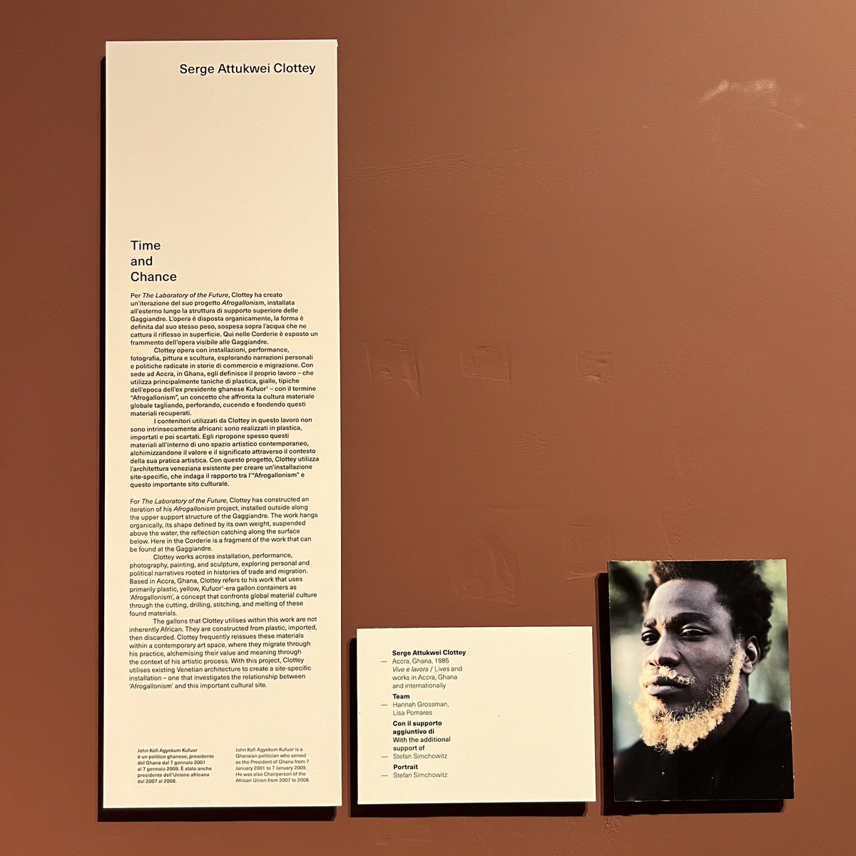 Congratulations to Ghanaian artist Serge Attukwei Clottey on his powerful work at the 18th Venice architecture Biennale. Fully raising the flag of Ghana. Labadi to the world #labadi #ghana