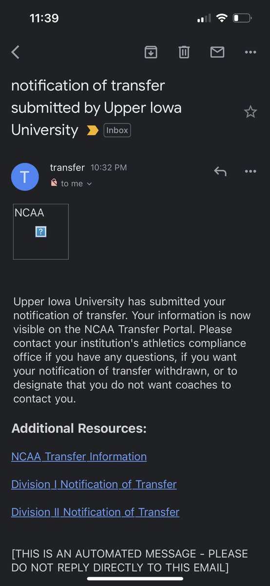 Thank you Upper Iowa for the opportunity but my recruitment is now open. SS/INF (4 year’s eligibility)