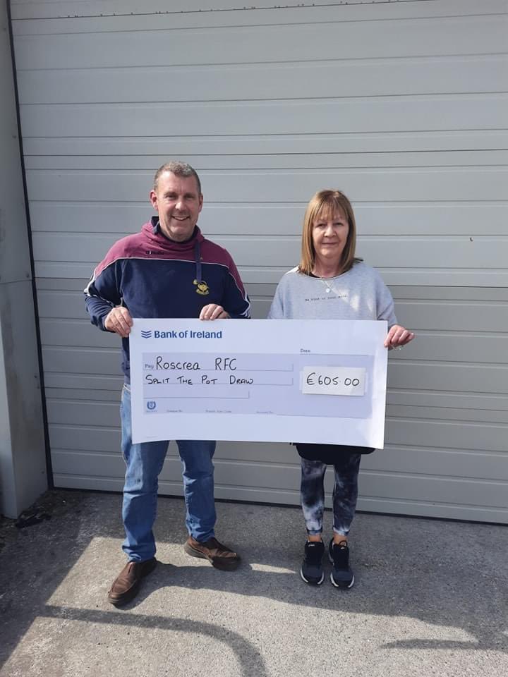 Congratulations to Margaret Ryan. In 3 weeks we have given out over 2800 euro from our split the pot draw! To enter just follow the link in our bio, tickets are just €2! Thanks for all the support so far 🙌🏻🏉