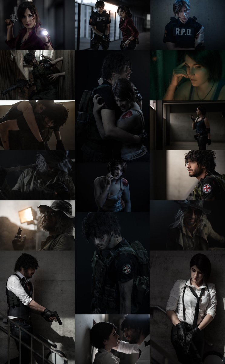 A little TBT
My dears @Highfrency & @BoneheatTV slowly got me back into RE & since then we created some of my fav shootings!🖤

📸+edits by me

#REBHFun #ResidentEvil #KarlHeisenberg #LeonKennedy #ClaireRedfield #CarlosOliveira #JillValentine #REVillage #RE2Remake #RE3Remake #RE8