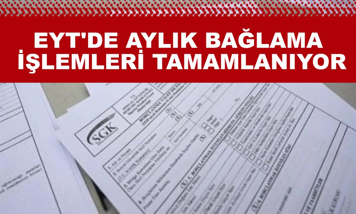 Emeklilikte yaşa takılanlar düzenlemesi kapsamında aylık bağlama işlemleri sürüyor. Ay sonuna kadar tüm EYT‘lilerin maaşlarının bağlanması bekleniyor. 
toplusozlesme.com/haber/eytde-ay…