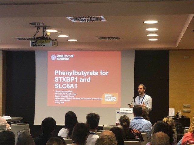 Weill Cornell Pediatrics (@wcmpeds) on Twitter photo . <a href="/DrZachGrinspan/">Zach Grinspan, MD MS</a> at the first European STXBP1 Summit & Research Roundtable in Milan, Italy, presenting on a clinical trial, based on the groundbreaking bench neuroscience at <a href="/WeillCornell/">Weill Cornell Medicine</a>, that suggests phenylbutyrate may reduce seizures in children with STXBP1 encephalopathy. . <a href="/DrZachGrinspan/">Zach Grinspan, MD MS</a> at the first European STXBP1 Summit & Research Roundtable in Milan, Italy, presenting on a clinical trial, based on the groundbreaking bench neuroscience at <a href="/WeillCornell/">Weill Cornell Medicine</a>, that suggests phenylbutyrate may reduce seizures in children with STXBP1 encephalopathy.