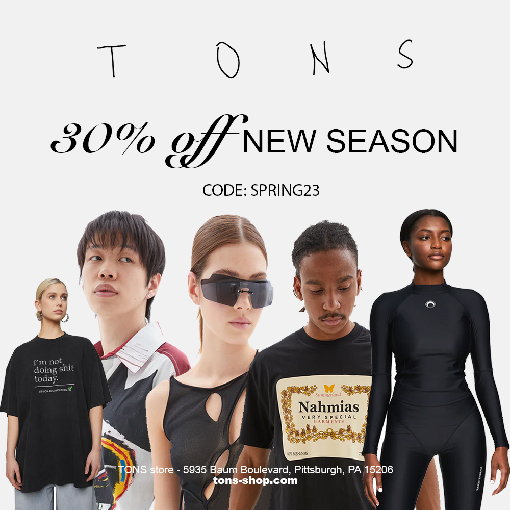 tons_pgh's tweet photo. Get 30% off all SS’23 collections at https://t.co/m6YVNK1dqQ via promotion code SPRING23 (applied automatically when you add items to cart). The limited time offer is valid till May 22nd - https://t.co/fntgTvq9Lu

#tons_shop https://t.co/HRt1YkXEJA