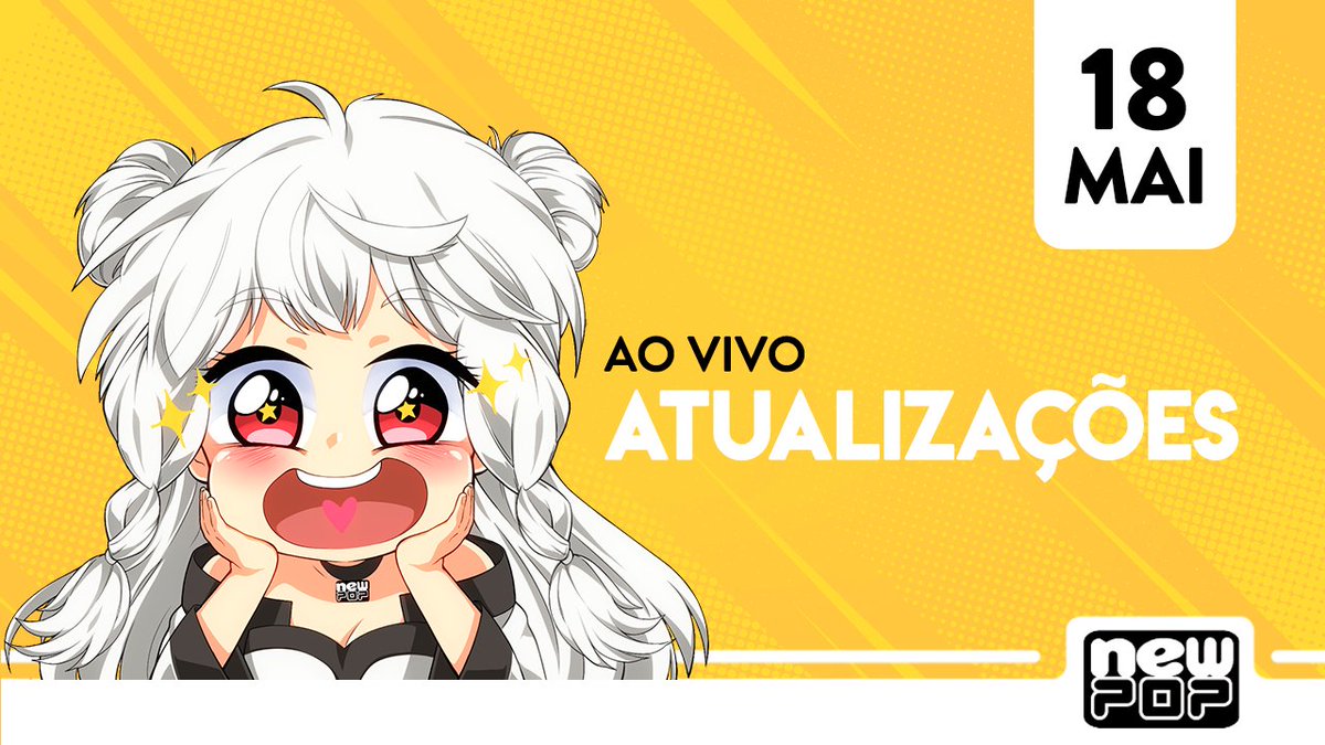 editoranewpop's tweet photo. Fala pessoal, lembrando que hoje, às 19hs teremos a live de atualizações e avisos em nosso canal do Youtube, esperemos vocês lá:
https://t.co/Db6cmzODHx

Podem enviar suas perguntas utilizando o #respondeNP https://t.co/KTorOaqIHh