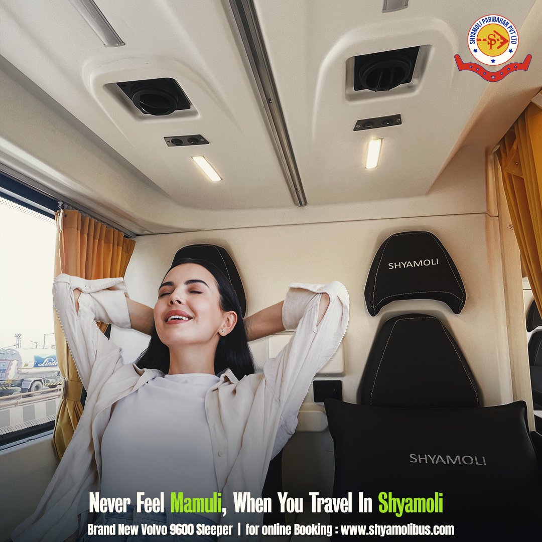 SHYAMOLIBUS's tweet image. Leave ordinary behind and embrace extraordinary experiences with Shyamoli Bus. Discover a world where 'Mamuli' is never an option. Step into a world of unparalleled travel experiences with Shyamoli Bus.
book Your Seat Now - 🌐 shyamolibus.com

#LuxuryTravel #luxurybus