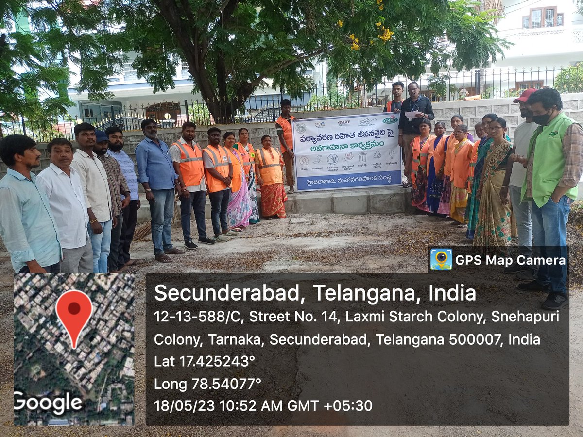 EsYamuna's tweet photo. Today cleanliness drive and pledge done at St.No-3 Tarnaka Nagarjuna Nagar in view of Environmental day -Regards ES Secunderabad. https://t.co/KwUzoubxbh