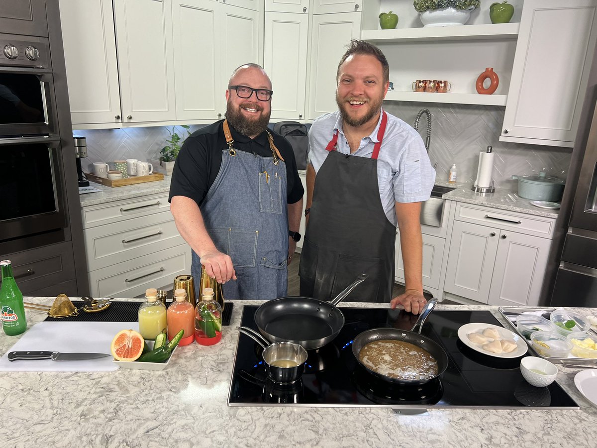 These two brilliant fellas in Charlotte’s restaurant scene are partnering up - in the biz AND in the QC Kitchen today!