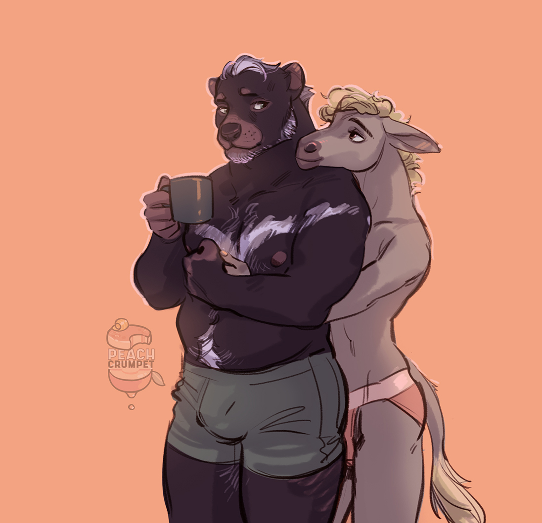It's time to get back into drawing guys in love, u_u

#gayfur