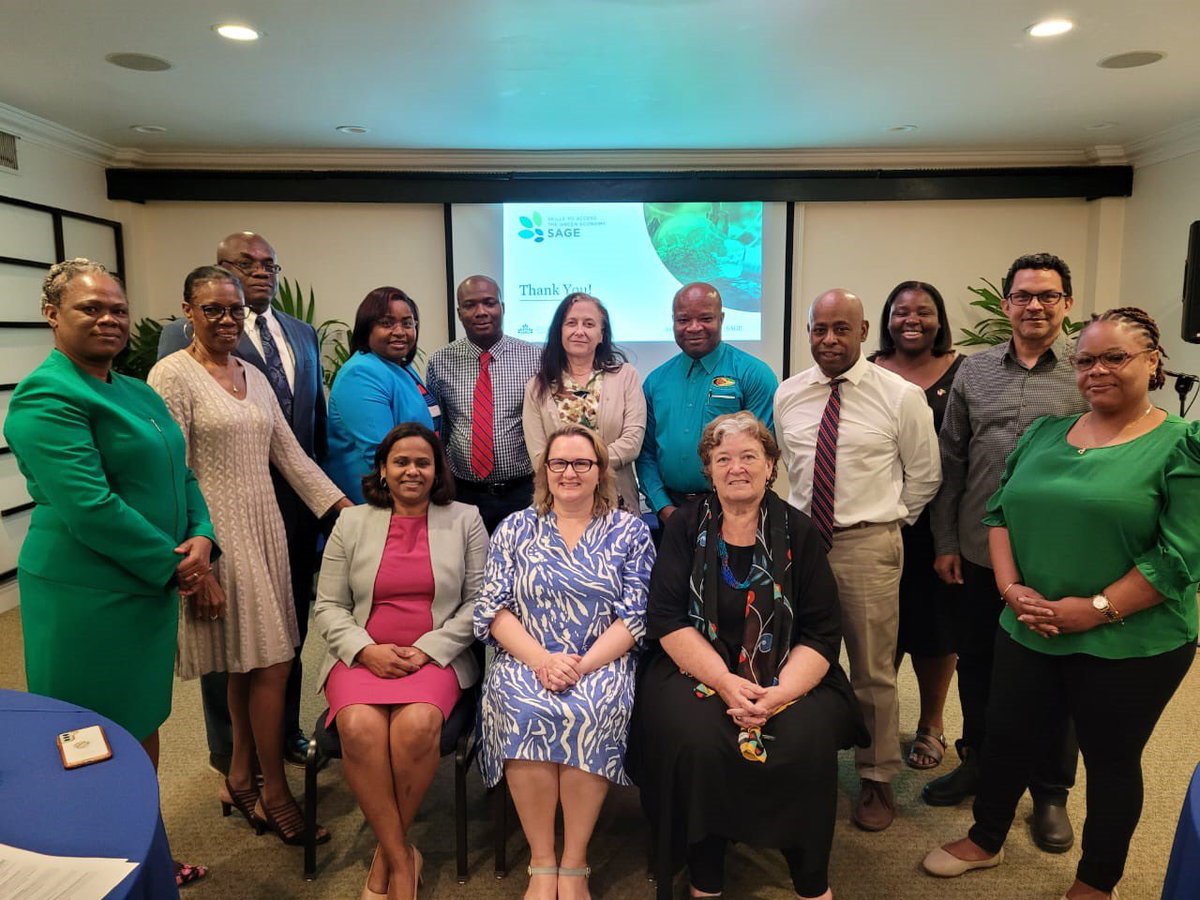 Supporting #RenewableEnergy training in Guyana!
High Commissioner @ETudakovic greeted the Skills to Access the Green Economy (SAGE) team members as they convened to discuss project implementation. In @Guyana, SAGE helps create a better-qualified labor force for the #GreenEconomy.
