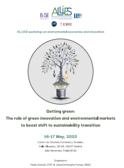 Huge thanks to all the participants of the ALLIES Workshop on Environmental Economics and Innovation organised by @IPP_CSIC and @BSE_Bordeaux researchers. We look forward to our next meeting.