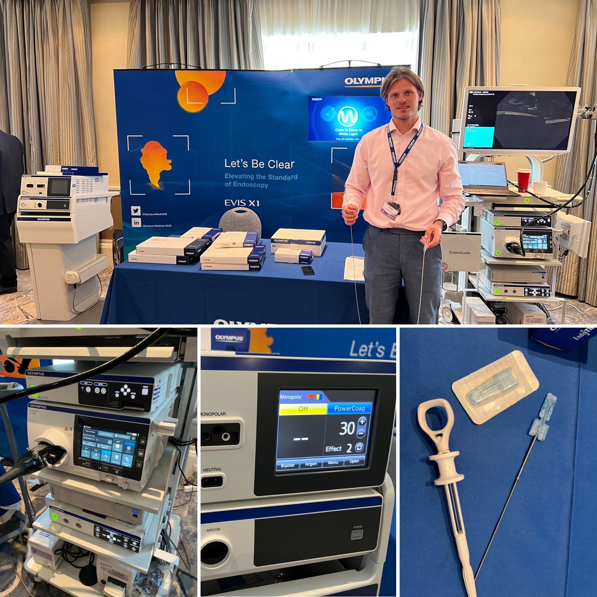 At #EndoPort23? come to the <a href="/OlympusMedUKIE/">Olympus Medical UKIE</a> stand to see #EVISX1, #AI &amp; endoscopes offfering advanced tech such as #EDOF for clearer imaging &amp; #RDI for optimising therapy &amp; heomostatsis. Also on hand are our extensive range of treatment devices &amp; ESG-300. #everyadenomacounts