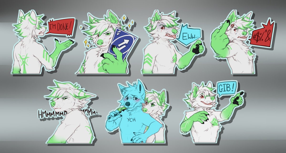 thosecatsticks's tweet photo. Lovely set of stickers commissioned by Crazyjump15 on discord 💖 https://t.co/kEfE3mXBgU