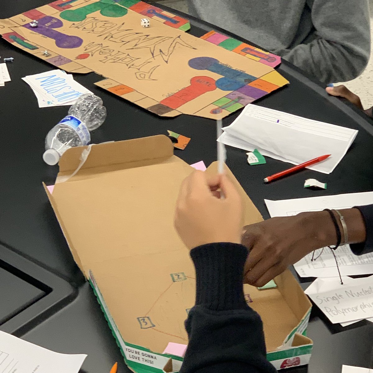 SHSQuinones's tweet photo. Exam review with student made unit review games! #gamification #WeAreAviators #StudentEngagement https://t.co/WnUx0Le3KG