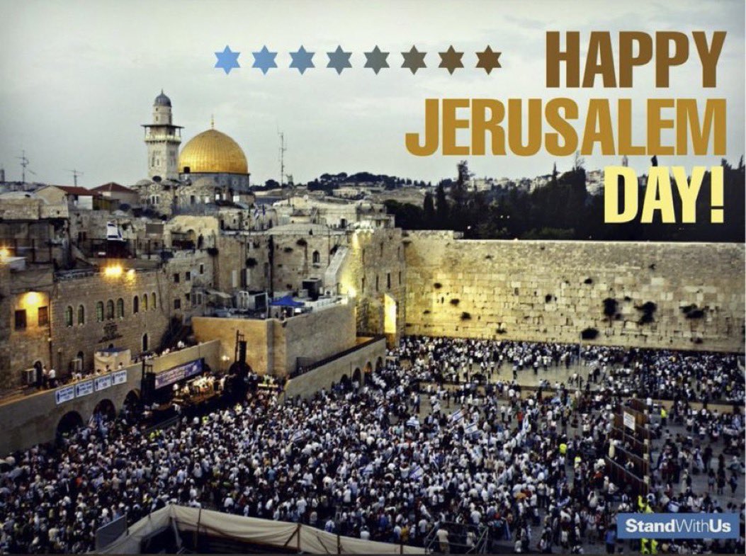 Today we celebrate the unification of the historic Jewish capital. 56 years ago, Israel defeated Arab states who vowed to annihilate the Jewish State, and paved the way for freedom to ring in the capital. Happy #JerusalemDay #YomYerushalayim to all who hold Jerusalem dear!