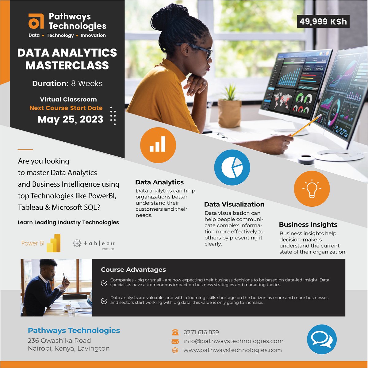 PathwaysInt's tweet photo. Elevate your career with data analytics expertise! Join our #dataanalytics master class to stay ahead of the curve and boost your career prospects
Secure your spot: https://t.co/Jlj0boggL7
#datafam #tableau #powerbi #datanalyst #data #technology #innovation #BusinessIntelligence https://t.co/qCqJoQ1ERS