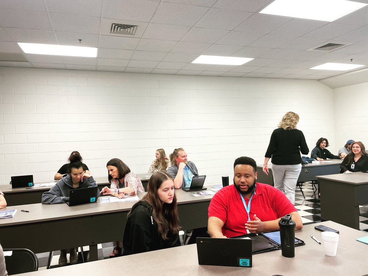 GEAR UP is proud to be with WPCC at Draughn High School helping prep these Wildcats for what life after graduation looks like! #allinbcps #ignitelearningbcps