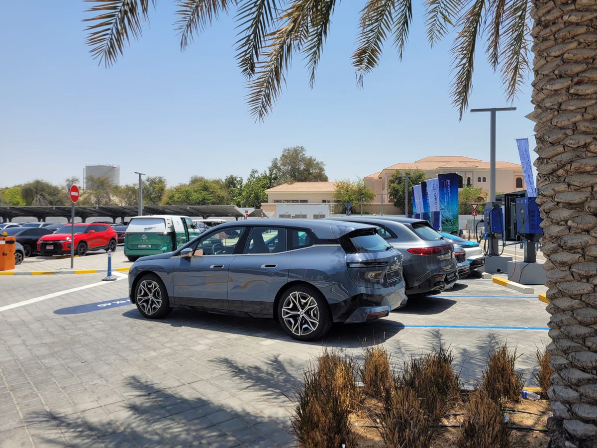 GermanEmbUAE's tweet photo. Our 🇩🇪 renewable mobility delegation last week at 🇦🇪 #UAEClimateTech discussing sustainable trans-vroom-mation 😉 https://t.co/qvgFdwhzi7