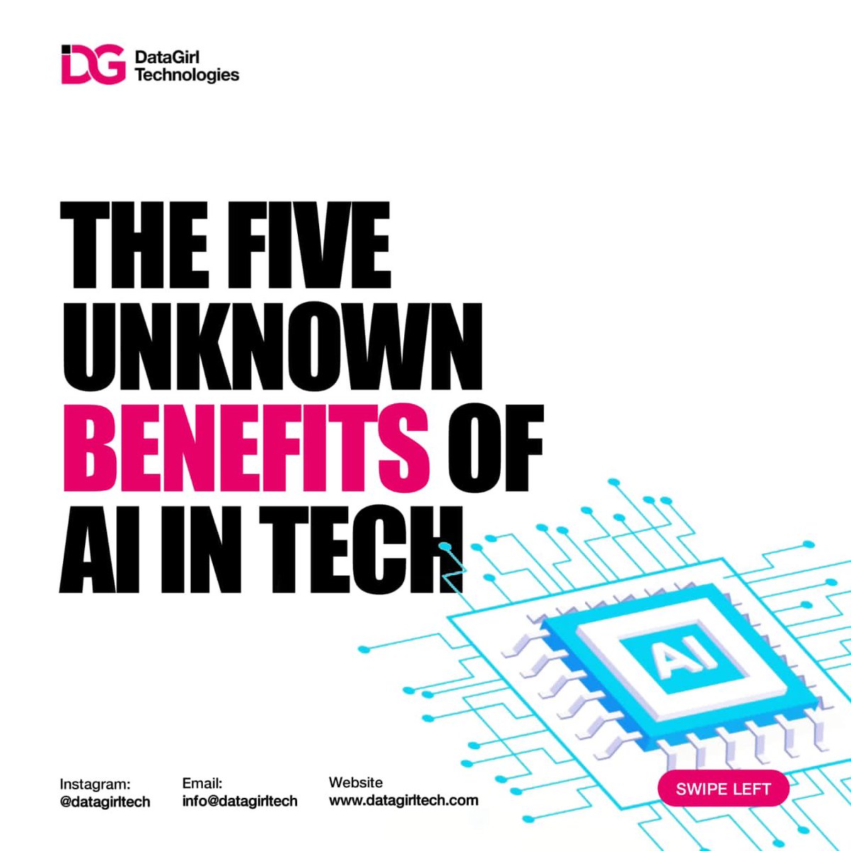 DataGirlTech1's tweet photo. Welcome to the era of Artificial Intelligence.
Read more ⬇️
https://t.co/h4feOv2tvQ
.
.
.
.
#datagirtech #womenintech #girlswhocode #techwomen #AI #futureisfemale #tech #techskills #futureofAI #futureoftech #innovation https://t.co/3DKGoDtW0w