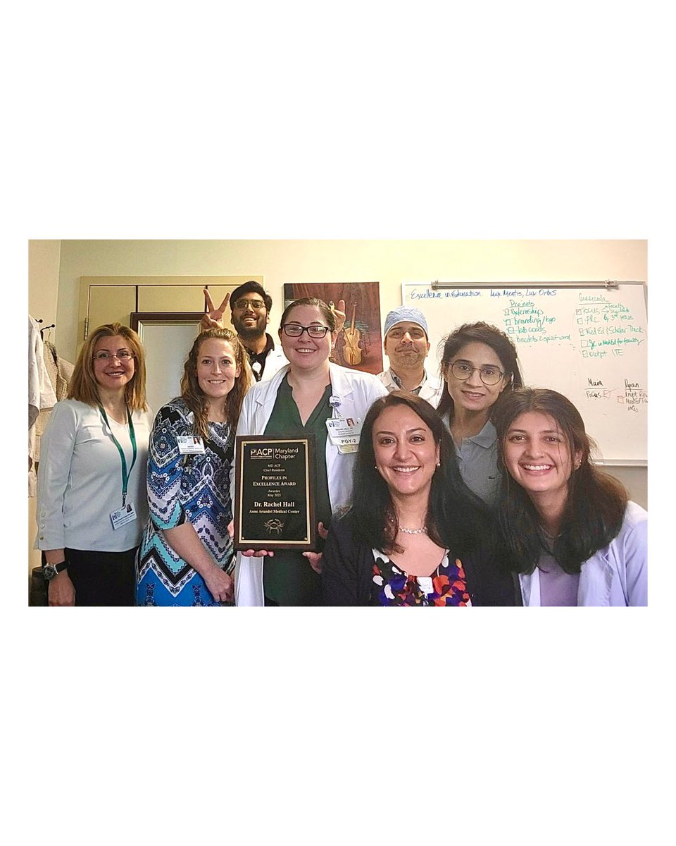 AAMC_IMRes's tweet photo. 🎉 Congratulations to Dr. Rachel Hall, PGY-2 for receiving the MD ACP Profiles in Excellence Awards 2023! 🌟
Your unwavering dedication to patient care and achievements have truly set you apart. 🏆
Keep shining!🌟✨
#ProfilesInExcellence #AwardWinner #anne_arundel_im_residency https://t.co/Hmu4fRbl74