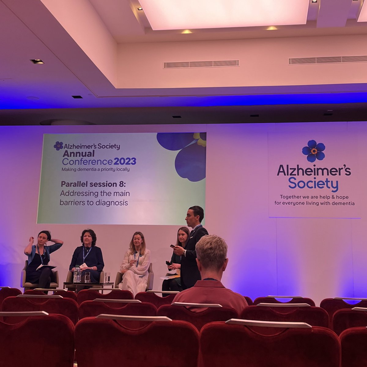 Emma_Rose_94's tweet photo. Great morning at #ASAC23 and now hearing from an amazing panel on how important an early and accurate diagnosis of dementia is and how we can overcome barriers such as funding, workforce and health inequalities https://t.co/niB3weYPuf