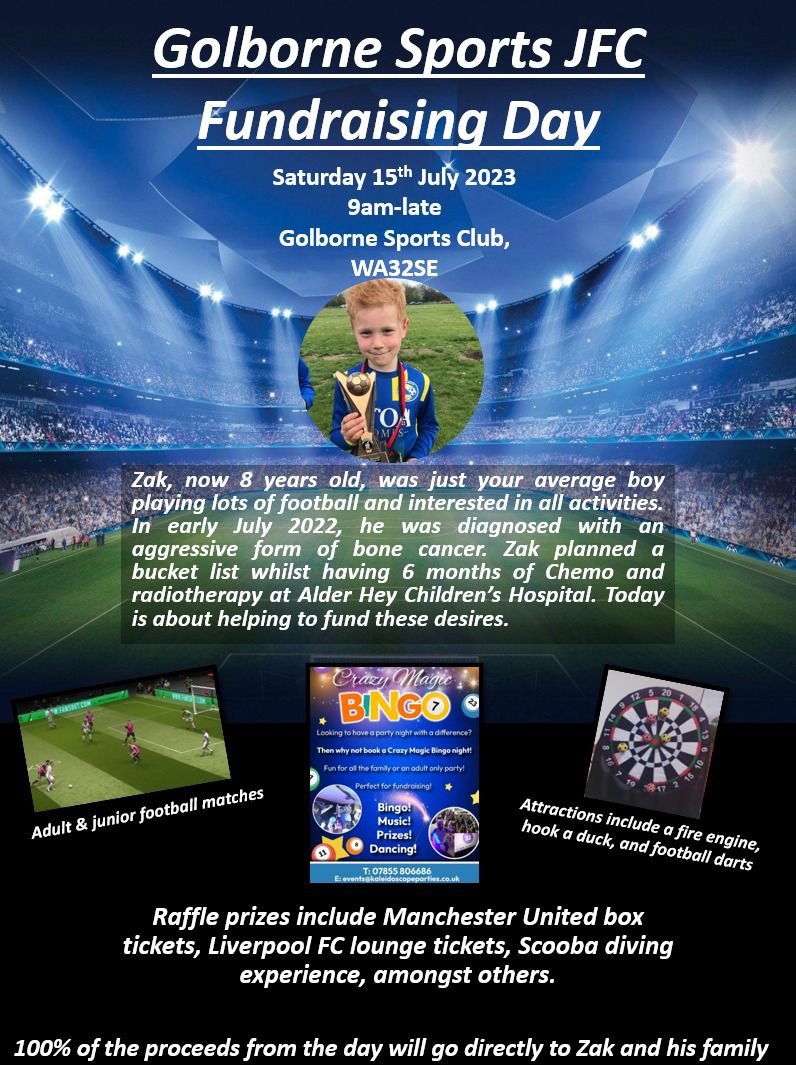 Golborne_FC's tweet photo. We have a great opportunity for you to win some fa cup final tickets. All proceeds will go to a great cause and support one of our junior members going through this difficult time. https://t.co/M7uZr30WxM
