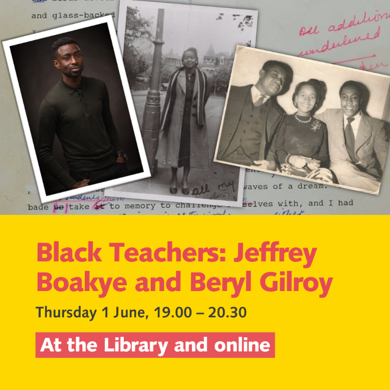 britishlibrary's tweet photo. Coming up…

Celebrate African Caribbean food with @andisn16, @Jimfam, @DenaiMoore

Discover the lives of two Black teachers: Beryl Gilroy &amp; @jeffreykboakye

@DavidOlusoga joins Camden’s Windrush 75 celebration to reflect on David Pitt’s impact on society over the last 50 years.