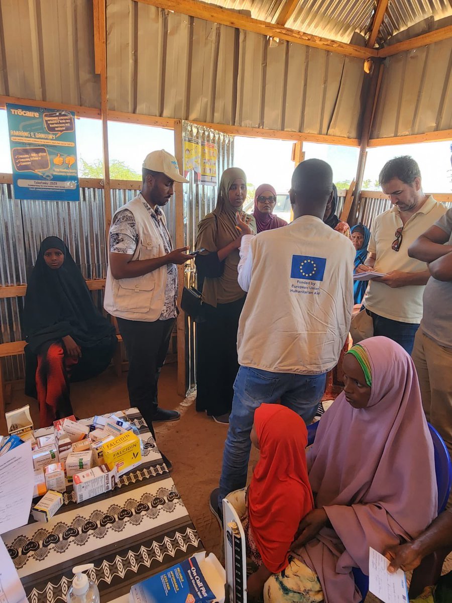 The Trόcaire team in #Somalia was delighted to host <a href="/eu_echo/">EU Civil Protection & Humanitarian Aid 🇪🇺</a> in Somalia this week. The team visited Kabasa IDP camp in Dollow District,  which has about 7,256 households. With <a href="/eu_echo/">EU Civil Protection & Humanitarian Aid 🇪🇺</a> support Trόcaire provides first-line response and life-saving integrated health, nutrition, and