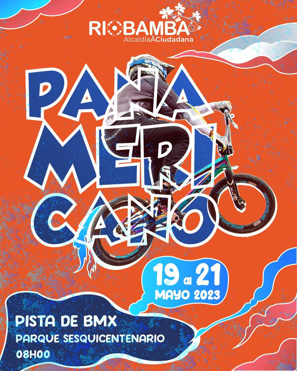 .#Riobamba está lista para vivir la fiesta ciclística del Panamericano de Bmx. Deportistas de de varios países buscarán dos cupos a las XXXIII #OlimpiadasParis2024,  del 19 al 21 de mayo, te esperamos. #AlcaldiaCiudadana #JohnVinuezaAlcalde