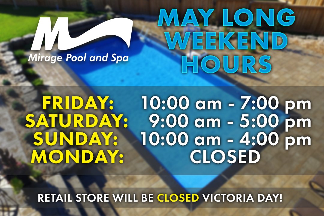Our Retail Store May Long Weekend hours! Please note our Service department will be closed Saturday, Sunday, and Monday. Hope everyone has a safe and enjoyable long weekend 😀
