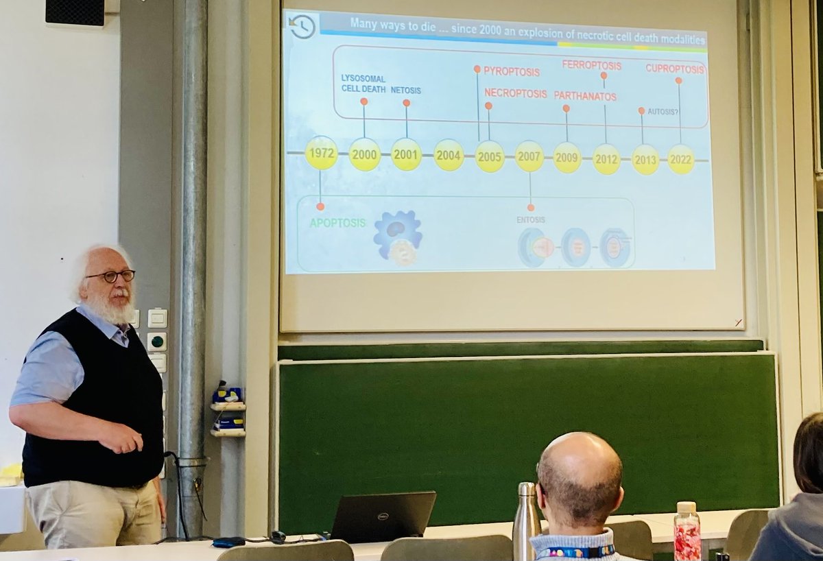 Great day with Peter Vandenabeele <a href="/UniKonstanz/">Universität Konstanz</a> discussing #necroptosis #ferroptosis and mechanisms of membrane permeabilisation in #celldeath.