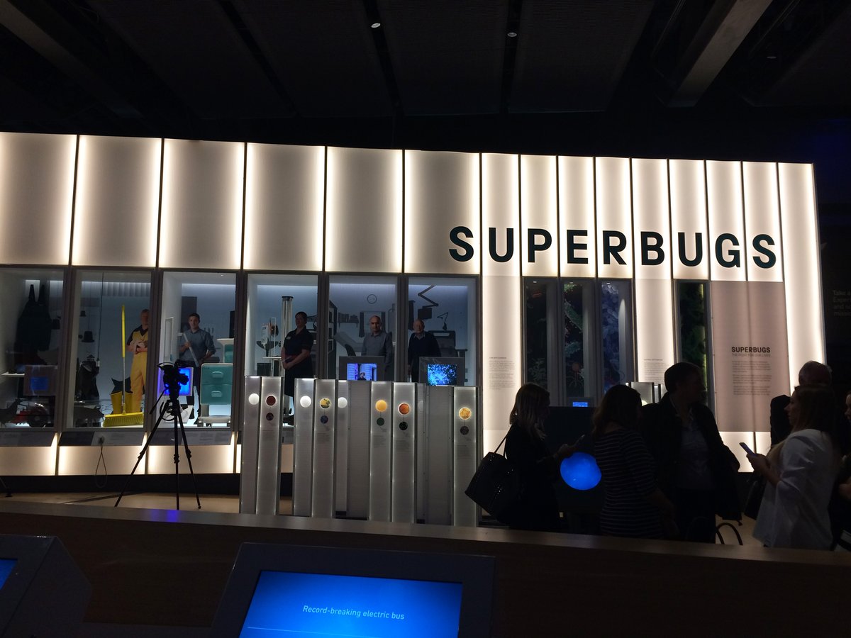 laurabarrettuk's tweet photo. Finally, I was thrilled to be commissioned by @sciencemuseum to create illustrated backdrops for their Superbugs exhibition. The highlights for me were the pig and chicken cut outs! @ArtworksIllos @MendolaArtists 🐖 https://t.co/ujmiHAUf6V