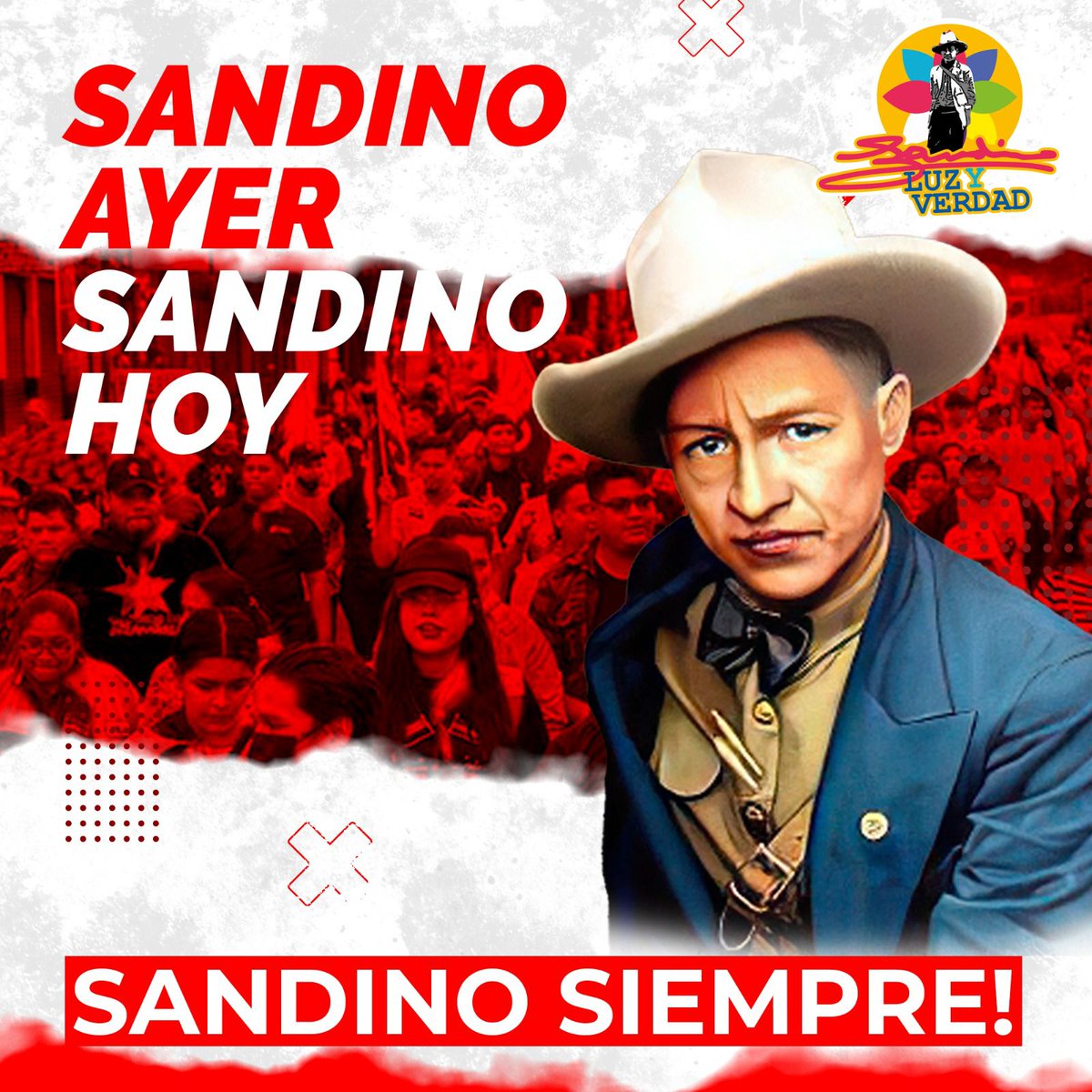 #UnidosEnVictorias 
El hombre que de su patria no exige un palmo de tierra para su sepultura, merece ser oído, y no sólo ser oído sino también creído.
Celebramos el 128 aniversario del Natalicio del General  Augusto C. Sandino. 
#SandinoLuzYVerdad 
#LeonRevolucion