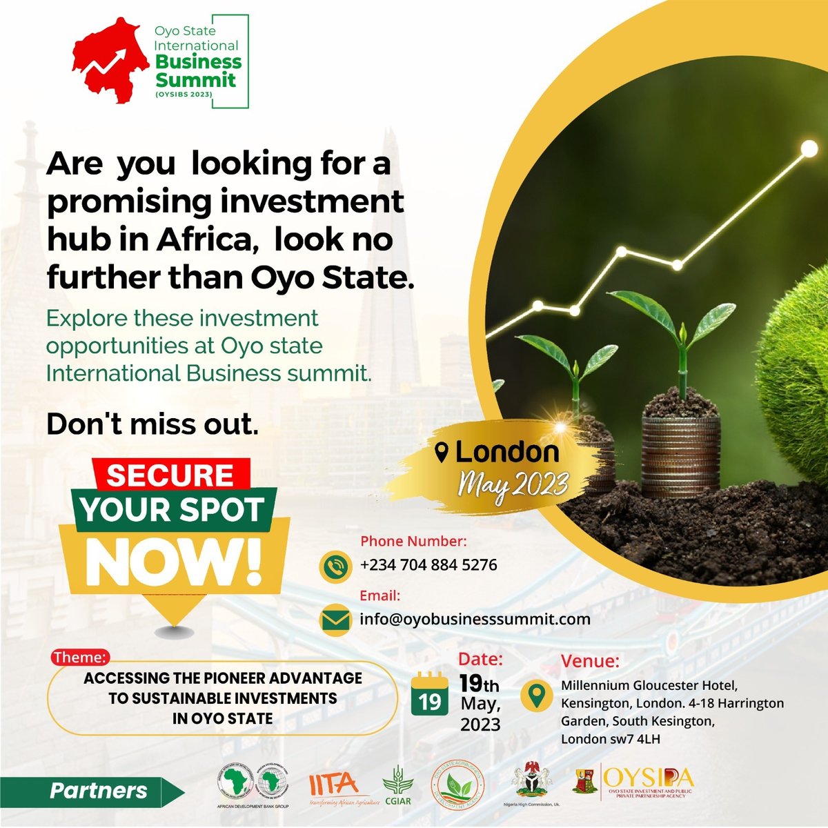 OYIBSummit's tweet photo. The event you have been waiting for is here.

#oyostate   #oyobusinesssummit #Oyolondonsummit #seyimakinde https://t.co/9RYv5P12ty
