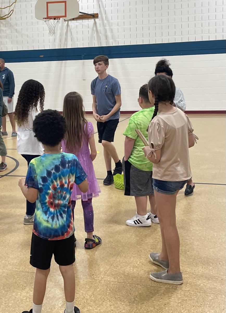 Calvert Middle NJHS serving at MES Multicultural Night!