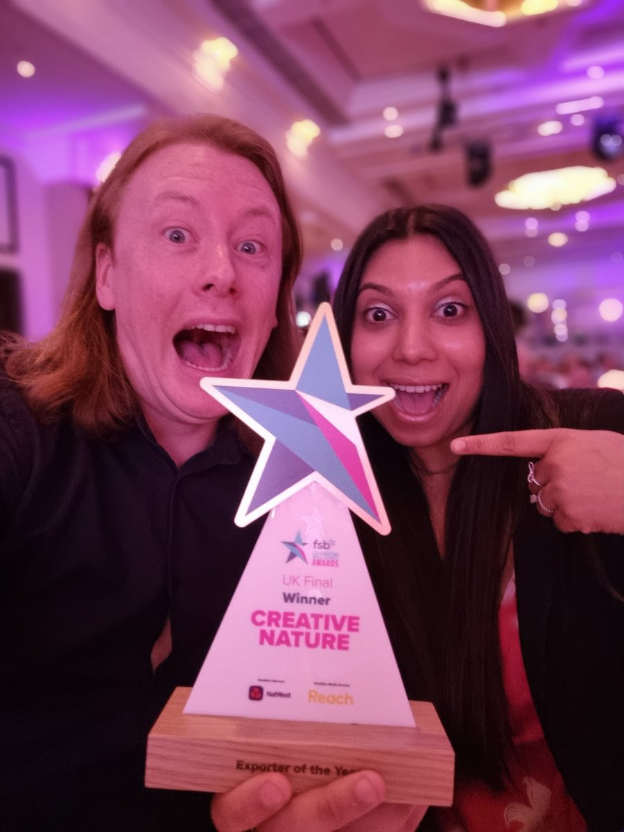 So this just happened!!

Massive congrats to the @creativenature team at the #FSBawards picking up #exporter of the year!!!

@FSBSurrey @fsb_policy @FSBwomen @surreylive @BBCSurrey