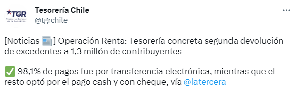 RodrigoS25561's tweet photo. Tesorería General de la Republica indica pago realizado excesos por préstamo solidario, falso !!, cuentas de cientos de chilenos sin abono. https://t.co/1ARDjAC3sb