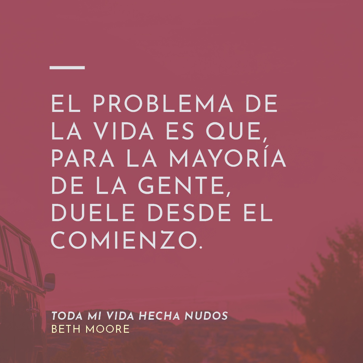 Toda mi vida hecha nudos: La historia de @BethMooreLPM, una mujer reconocida por muchos, pero conocida por pocos.

Para más información acerca de la autora o de este libro, visita bethmoore.autortyndale.com.

#BethMoore #AllMyKnottedUpLife #Todamividahechanudos @TyndaleHouse