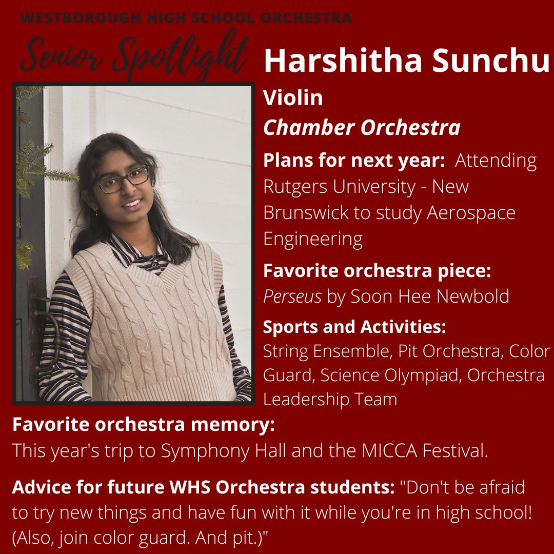 Congratulations, Harshi! We are proud of you!! 🎉🎶🎻