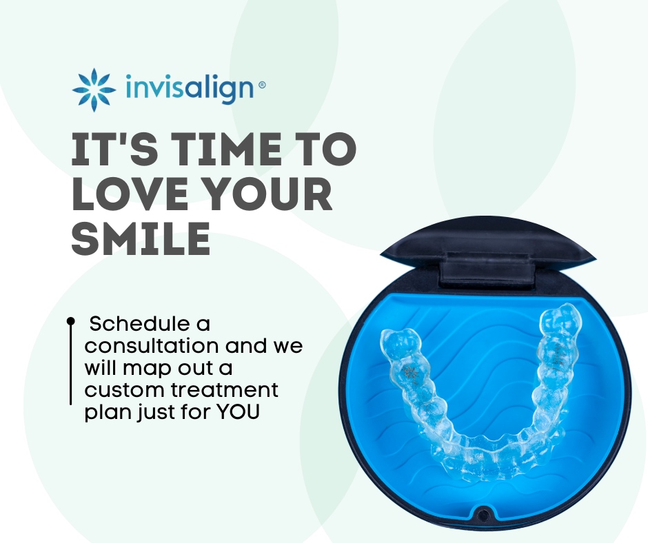 Invisalign is the revolutionary way to help you get even, straight teeth without noticeable, painful metal braces.

Call today to schedule your Invisalign consultation, 978-777-8722.

#Invisalign #straightteeth #dentist #cosmeticdentistry #MiddletonMA #MDC #MiddletonDentalCare