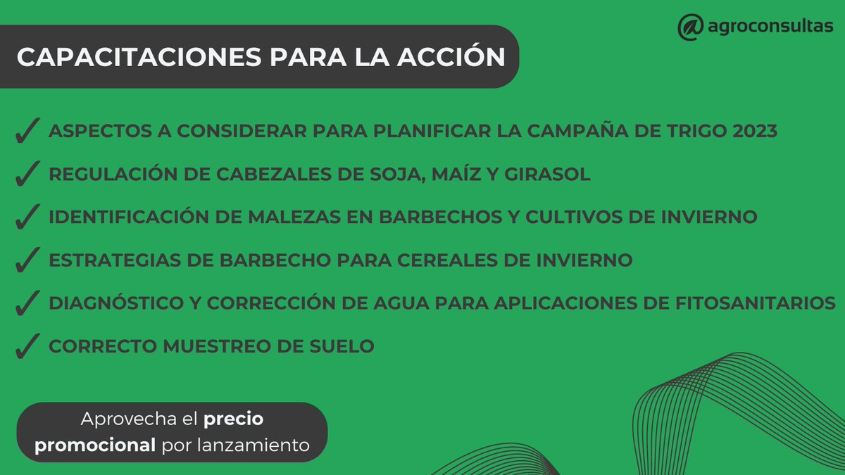 👨🏻‍💻 Capacitaciones para la acción 
Información práctica y actualizada para tomar mejores decisiones

Encontrá todas las capacitaciones disponibles en el link 👉 bit.ly/Capacitaciones…