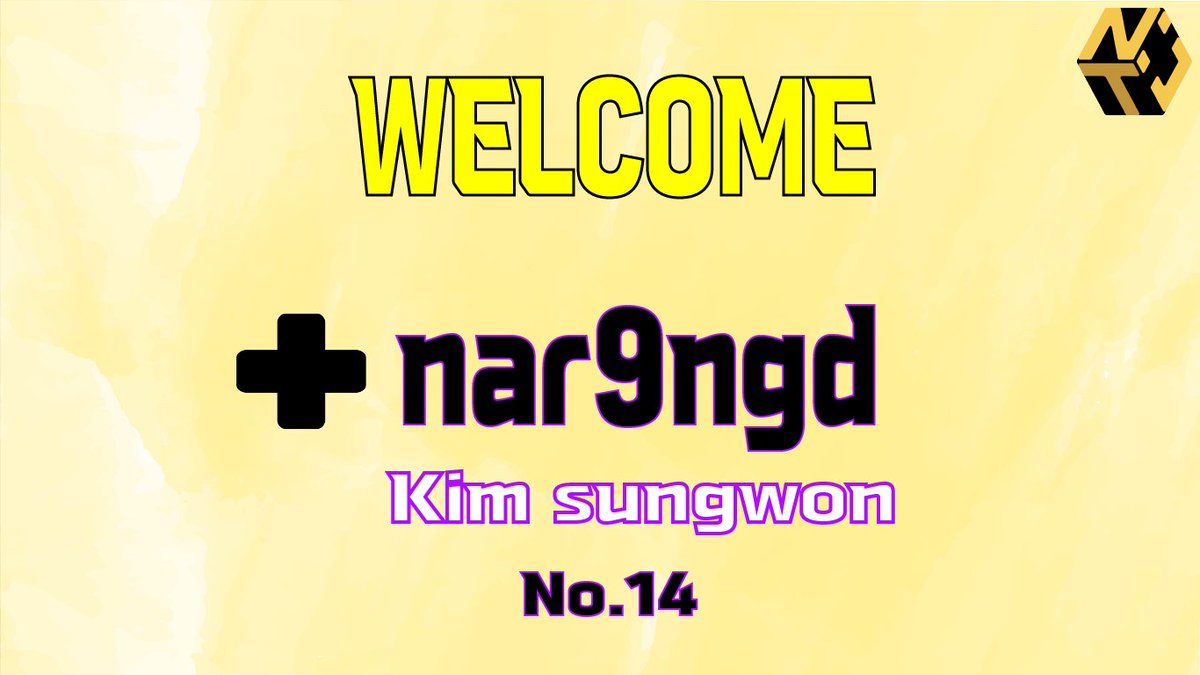 [Welcome <a href="/nar9ngd_ow/">nar9ngd</a>]

지난 시즌 GGA와 이번 디비전 XERO에서 활약했던
NT에 Flex SUP 포지션으로 "nar9ngd" 김성원 선수가 합류했습니다.

발전 가능성이 있고 앞으로의 미래가 유망한 선수인 만큼 nar9ngd 선수에게 많은 응원과 관심 부탁드립니다!

#NTWIN #NICETRY