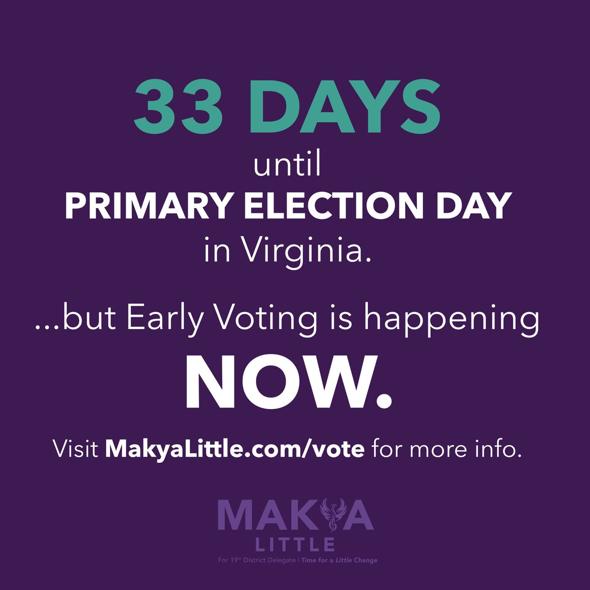 Don’t wait! #VoteNOW 🗳️💜 #PrimariesMatter #VoteEveryElection (1/2)