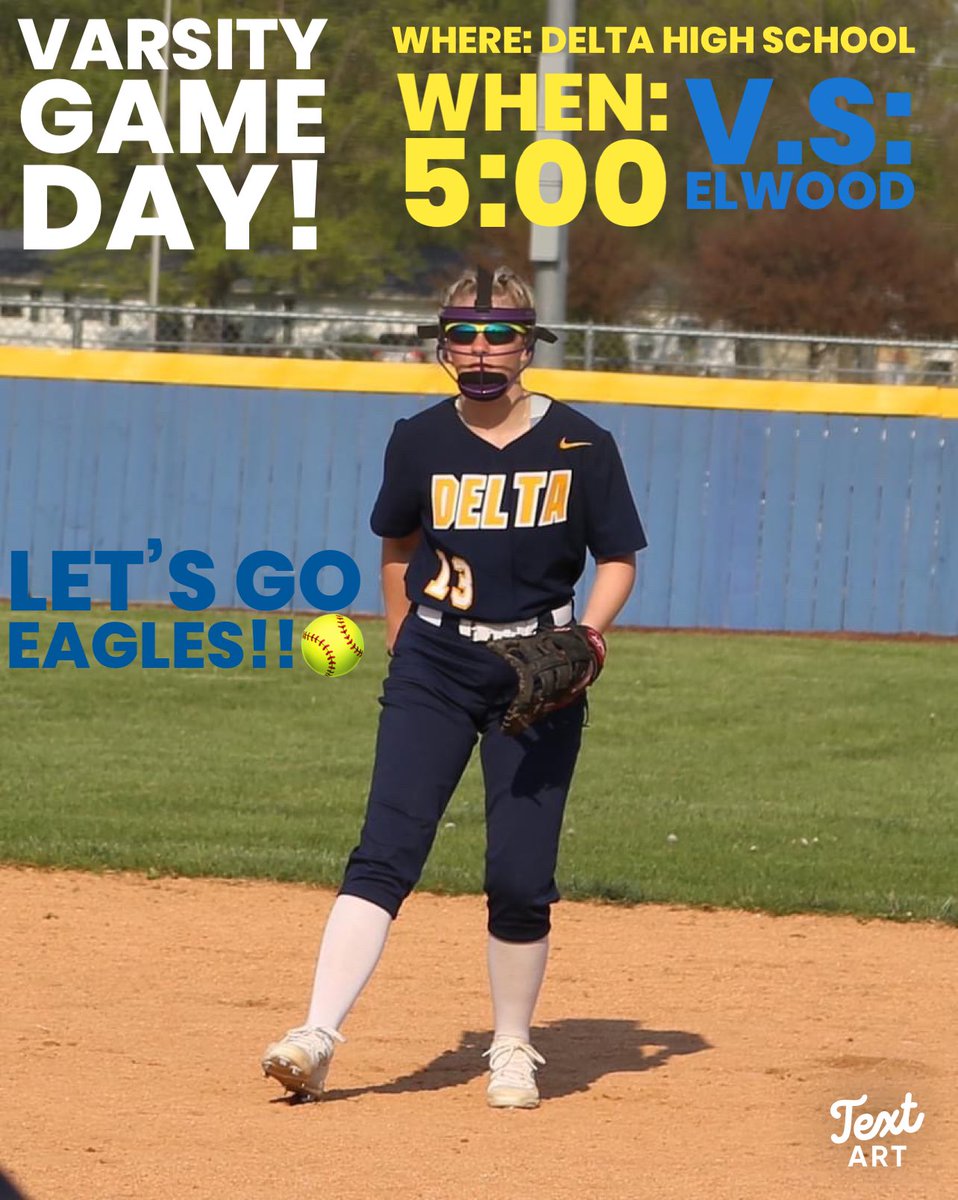 Come support the Eagles tonight at 5:00! 🥎💙💛