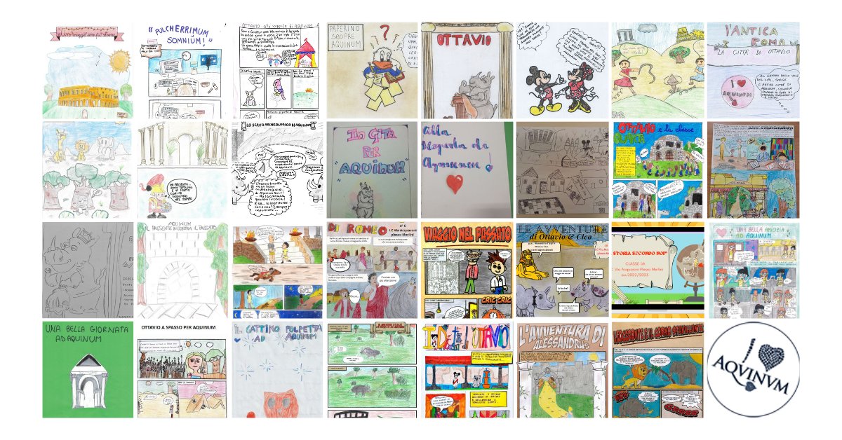 📷 Come promesso, pubblichiamo i 31 elaborati che ci sono pervenuti per il concorso <a href="/TopolinoIT/">Topolino Magazine</a>  e #Aquinum rivolto alle scuole primarie “Il fumetto incontra l'#archeologia”, che ha visto vincitrice la 5B della Scuola Dame Inglesi Vicenza  
wp.me/p4NEbz-DC